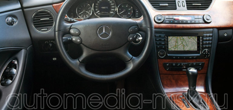 Установка навигации в Mercedes CLS