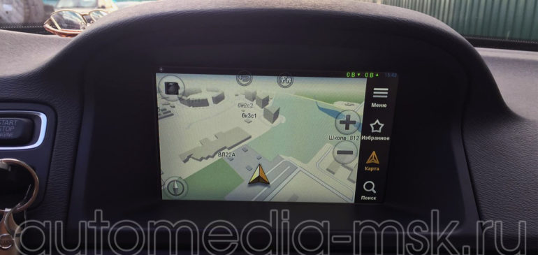 Установка навигации в Volvo XC70