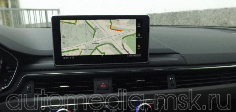 Установка навигации в Audi A5
