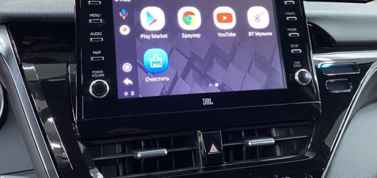 Установка Android 9 на штатный монитор Toyota Camry XV70 2021